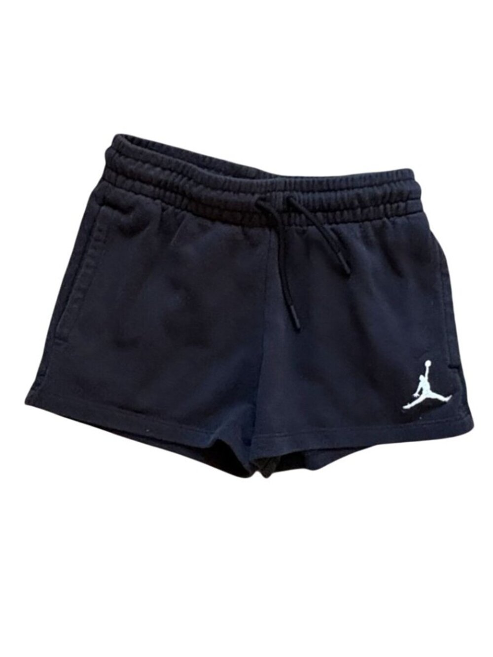 Jordan Girls Athletic Shorts-Cotton Blend-Black-Size M (10/12)-GUC
